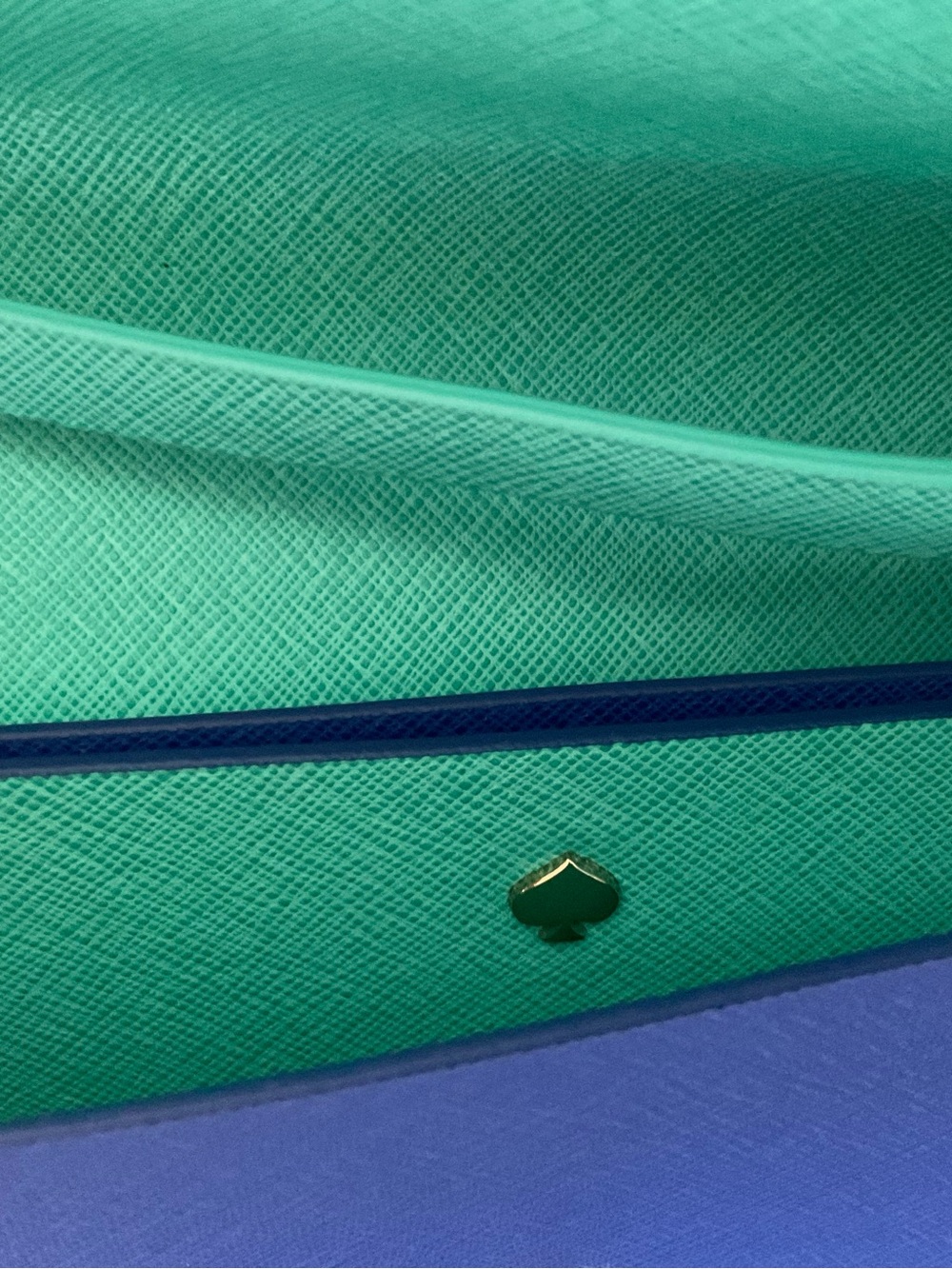kate spade Scallop-Trim Envelope Clutch - Blue - Picture 4 of 4